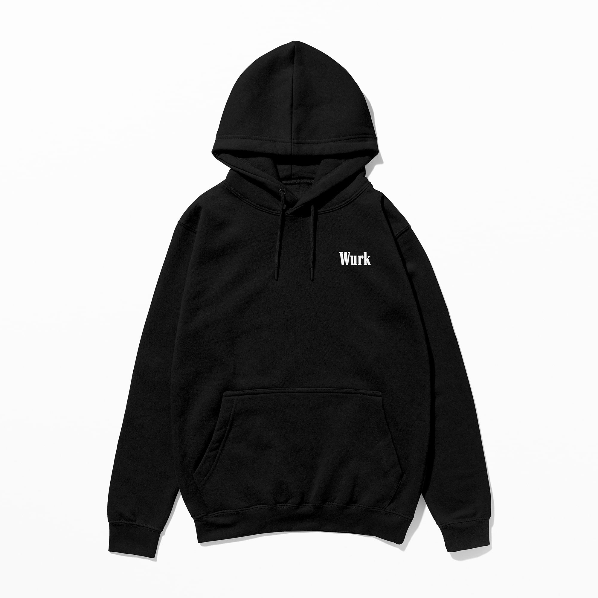 Wurk™ Flock Logo Hoodie - Black